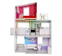 Rainbow High Townhouse- 3-Story Wood Dollhouse Playset