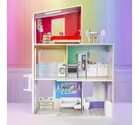 Rainbow High Townhouse- 3-Story Wood Dollhouse Playset