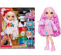 Rainbow High Colour and Create Purple Eyes Watercolour Fashion Doll