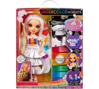 Rainbow High Colour and Create Brown Eyes Watercolour Fashion Doll