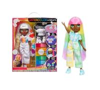 Rainbow High Watercolour & Create DIY Fashion Doll with Washable Watercolours and Tie-Dye Kit - Green Eyes, Straight Hair, Extra Top & Shoes - Colour, Create, Play, Rinse and Repeat - Kids 4-12+ Years