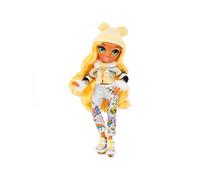 Rainbow High Winter Break Sunny Madison - Yellow Fashion Doll With 2 Outfits, Snow Gear, & Display Stand - Includes Snow Board, Ice Skates, Accessories, & More - Gift & Collectable Kids Ages 6+