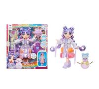 Rainbow High Winter Wonderland Violet - Purple 11” Fashion Doll with Magic Snow Hidden in Fashion That Puffs Up with Water, and Snowman Kit, Great Gift for Kids 4-12 Years Old