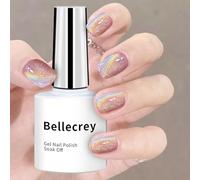 Rainbow Holographic Cat Eye Gel Nail Polish Magnetic Vibrant Cateye Gels Soak Off UV/LED Lamp High Glossy Gel for Nails DIY Manicure Salon at Home