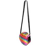 Rainbow Holographic Round Crossbody Bag
