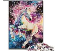 Rainbow Horse Jigsaw Puzzles for Adults Teenagers Jigsaws Puzzle, for Age 14+ Home Art Decor Family Games Christmas Birthday Gifts (26x38cm)