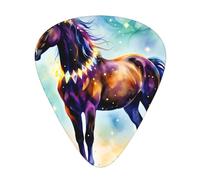Rainbow Horse Magic Guitar Picks Gift Set - 12 Smooth Durable Plectrums For Acoustic, Electric & Bass Guitar, Perfect Present For Guitar Lovers & Musicians