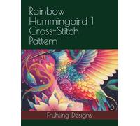Rainbow Hummingbird 1 Cross-Stitch Pattern
