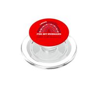 Rainbow I Wear Burgundy For My Husband Sickle Cell Awareness PopSockets PopGrip for MagSafe