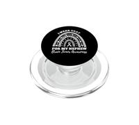 Rainbow I Wear Gray For My Nephew Brain Tumor Awareness PopSockets PopGrip for MagSafe