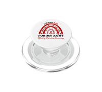 Rainbow I Wear Red For My Aunt Bleeding Disorders Awareness PopSockets PopGrip for MagSafe