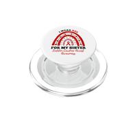 Rainbow I Wear Red Sister Sudden Cardiac Arrest Awareness PopSockets PopGrip for MagSafe