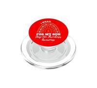 Rainbow I Wear Red Son DVT Awareness Deep Vein Thrombosis PopSockets PopGrip for MagSafe