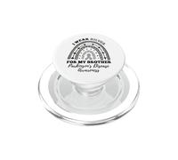 Rainbow I Wear Silver Brother Parkinson's Disease Awareness PopSockets PopGrip for MagSafe