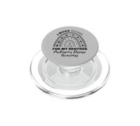 Rainbow I Wear Silver Brother Parkinson's Disease Awareness PopSockets PopGrip for MagSafe