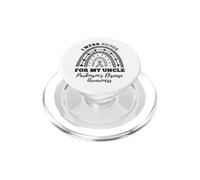 Rainbow I Wear Silver Uncle Parkinson's Disease Awareness PopSockets PopGrip for MagSafe