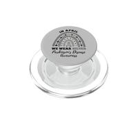 Rainbow In April We Wear Silver Parkinsons Disease Awareness PopSockets PopGrip for MagSafe