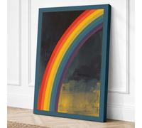 Rainbow in Shadows Canvas Wall Art Print 18x12 Inch