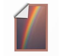 Rainbow in Storm Minimalist Unframed Wall Art Print A2 (59.4×42cm), Wall Decor for Living Room, Bedroom, Office & Home, Art Gift