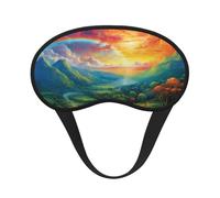 Rainbow in The Woods. Ultimate Eye Mask for Sleeping, Soft and Comfortable Eye Mask, Relaxing Zero Pressure Night Blindfold.