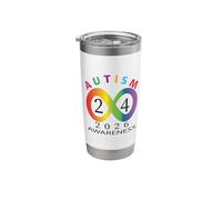 Rainbow Infinity Symbol - Neurodiversity & Inclusion Design Stainless Steel Insulated Tumbler