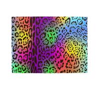 Rainbow Jaguar Skin,500 Pieces Puzzles for Adults-Wooden Jigsaw Puzzle for Adults Elderly