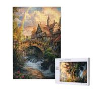 Rainbow Jigsaw Puzzles for Adults 1000 Bridge Large Jigsaw Puzzles for Adults, Funny/Difficult/Impossible/Challenging Decompression Games, As a Birthday for Women and Men 2T-1874