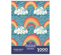 Rainbow Jigsaw Puzzles Puzzles for Adults Kids. 1000 Piece Impossible Challenge Toy Educational Game Home Decoration for Educational Games Gifts 70x50cm/1000pcs