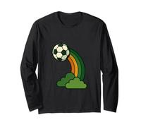 Rainbow Kick Irish Football St. Patrick’s Day Design Long Sleeve T-Shirt