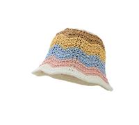 Rainbow Kids Crochet Bucket Hat Lightweight Summer Sun Hat for Toddlers Children