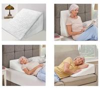 RAINBOW Large Orthopaedic Wedge Pillow for Adults, Acid Reflux, Reduce Snoring Back Neck Leg Pain Heartburn, Maternity Pregnancy Support Quilted/Washable Zip Cover