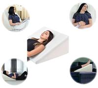 RAINBOW Large Orthopedic Wedge Pillow, Acid Reflux, Reduce Snoring Back Neck Leg Pain Heartburn, Premium with Washable Quilted Cover - Adult Pillow, Free Next Day Delivery