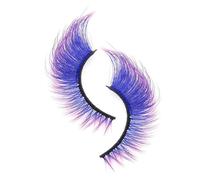 Rainbow Lashes - Fake Colorful Eyelashes - Long Volume Reusable Eye Makeup for Party Wedding Beginners Cosplay Halloweens Pride