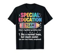Rainbow Leopard Pencil SPED Special Education Team T-Shirt