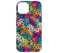 Rainbow Leopard Print - Lively Artistic Spots Case for iPhone 14