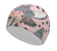 Rainbow LGBT Pride Swim Cap Womens Mens High Elasticity Swimming Cap Breathable Bathing Cap Cloth Swim Caps