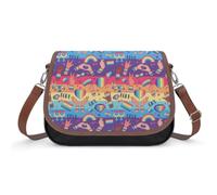Rainbow Lgbt Rights Symbols Women's Crossbody Bag PU Leather Shoulder Handbags Purses Messenger Bags