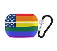 Rainbow LGBTQ Flag Printed Bluetooth Earbuds Case Colorful Wireless Headphones Covers Compatible With AirPods Pro 2
