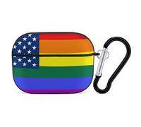 Rainbow LGBTQ Flag Printed Bluetooth Earbuds Case Colorful Wireless Headphones Covers Compatible With AirPods Pro 2