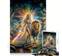 Rainbow Light Warrior Jigsaw Puzzles 1000 Pieces for Teenagers Logic Game Warm Time Precise Cut Art Collection Piece (38x26cm)