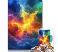 Rainbow Lightning 1000 Piece Jigsaw Puzzles for Adults,Help The Brain Exercise Addictive Toys to Cultivate Patience A Work of Art (38x26cm)