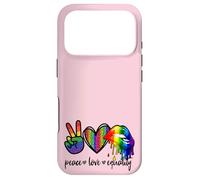 Rainbow Lips Leopard Heart Decor Women Peace Love Equality Case for iPhone 17 Pro