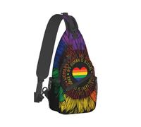 Rainbow Lipss Pride Gay Lesbian Lgbt Crossbody Chest Bag, Unisex Crossbody Bag, Travel, Sports, Hiking And Leisure Backpack