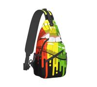 Rainbow Lipss Pride Gay Lesbian Lgbt Crossbody Chest Bag, Unisex Crossbody Bag, Travel, Sports, Hiking And Leisure Backpack