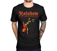 Rainbow Live in Men T Shirt English Rock Band Ritchie Blackmore Black