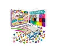 Rainbow Loom Bracelet Making Kit - Loom with 5600 Elastics, Charms and Beads - BANDAI