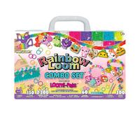 Rainbow Loom Loomi-Pals Combo Set Features 60 Cute Assorted LP Charms The New RL2.0 Happy Looms Hooks Alpha & Pony Beads 2300 Colorful Bands All