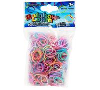 Rainbow Loom Pastel Rubber Bands with 24 C-Clips (600 Count)