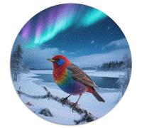 Rainbow Lorikeet 1000 Piece Circular Puzzle High Complexity Best for Experts Problem Solving Focus Boost Bird Sophisticated Decor Giftable Item 1000pcs (67.5x67.5cm)