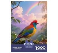 Rainbow Lorikeet 1000 Piece Puzzle Creative Design For Teens Cognitive Skill Builder Bird Ideal for Display 70x50cm/1000pcs
